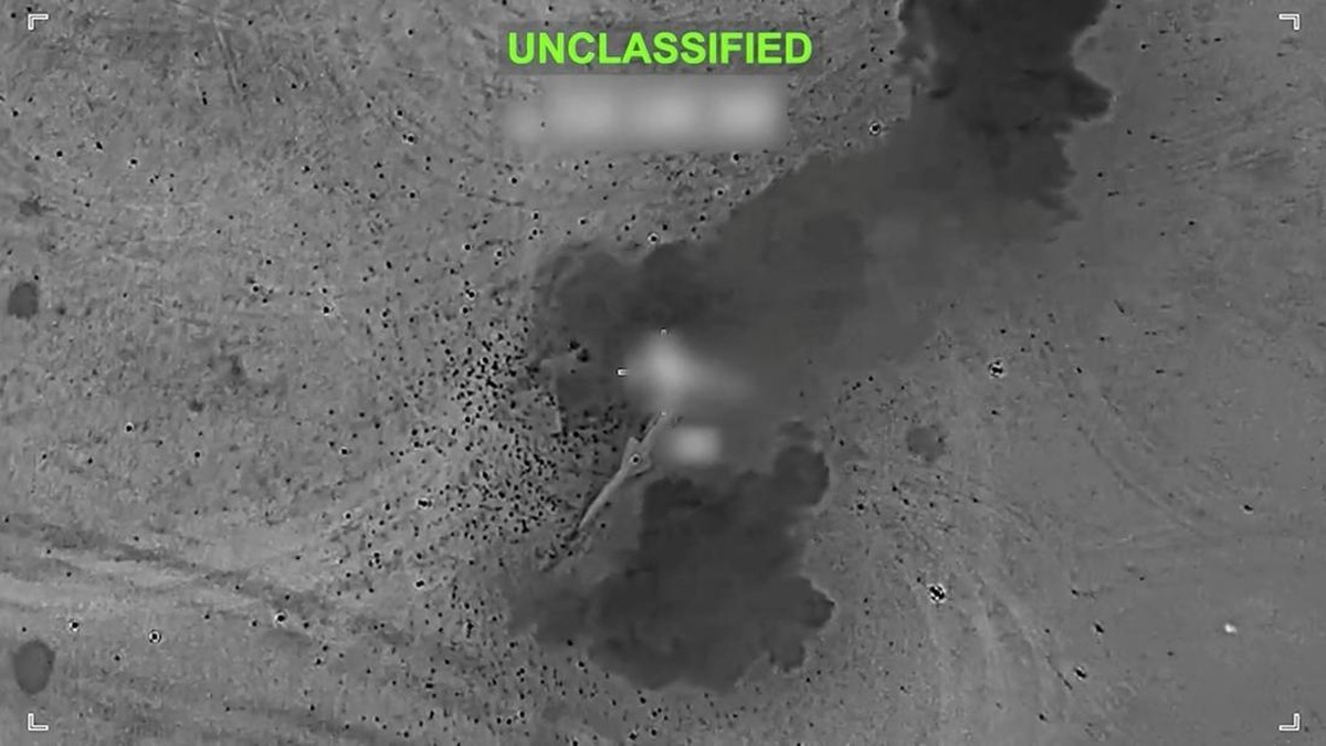 Smoke rises at an unknown location, following what U.S. Central Command (CENTCOM) said were strikes on Iranian military targets, in this screen grab taken from a handout video released on July 11, 2026. U.S. Central Command/Handout via REUTERS    THI