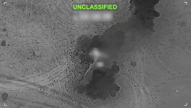 Smoke rises at an unknown location, following what U.S. Central Command (CENTCOM) said were strikes on Iranian military targets, in this screen grab taken from a handout video released on July 11, 2026. U.S. Central Command/Handout via REUTERS    THI