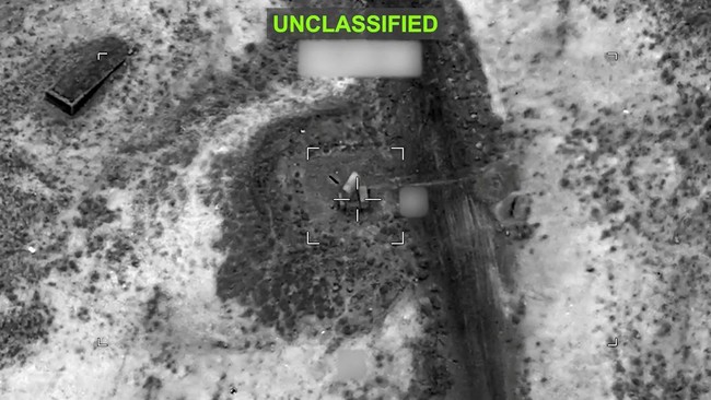 A projectile approaches a target at an unknown location, during what U.S. Central Command (CENTCOM) says are strikes on Iran, in this screen grab taken from a handout video released on July 12, 2026. U.S. Central Command/Handout via REUTERS    THIS I