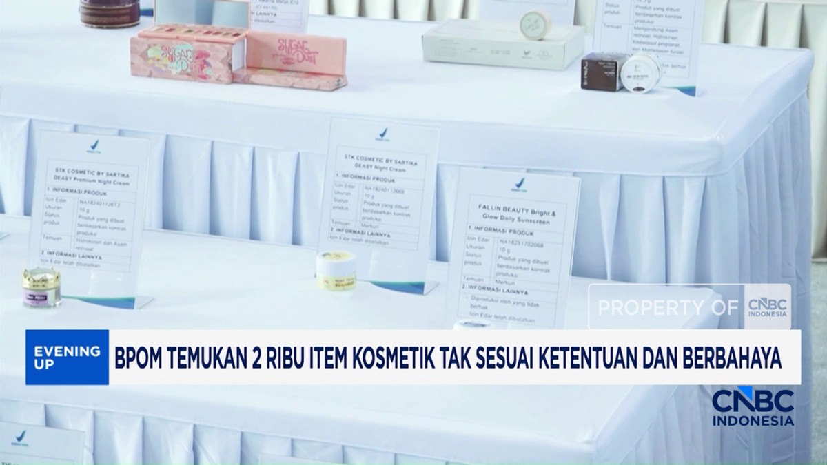 Video: BPOM Temukan 2.000 Item Kosmetik Tak Sesuai Ketentuan 