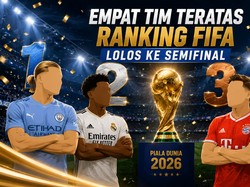 Piala Dunia 2026 Cetak Sejarah, Empat Tim Teratas Ranking FIFA Lolos ke Semifinal