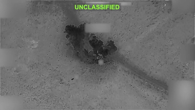 Smoke rises following an attack on a target at an unknown location, following what U.S. Central Command (CENTCOM) said were strikes on Iran, in this screen grab taken from a handout video released on July 12, 2026. U.S. Central Command/Handout via RE