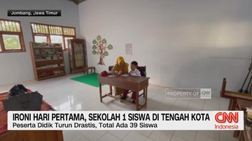 VIDEO: Ironi Hari Pertama, Sekolah 1 Siswa di Tengah Kota