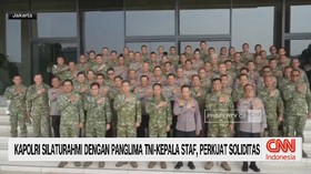 Kapolri Silaturahmi dengan Panglima TNI dan Kepala Staf, Perkuat Soliditas