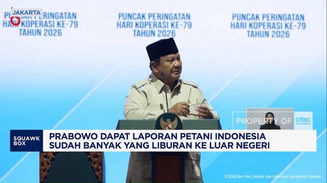 Video: Prabowo: Petani RI Banyak yang Liburan ke Luar Negeri