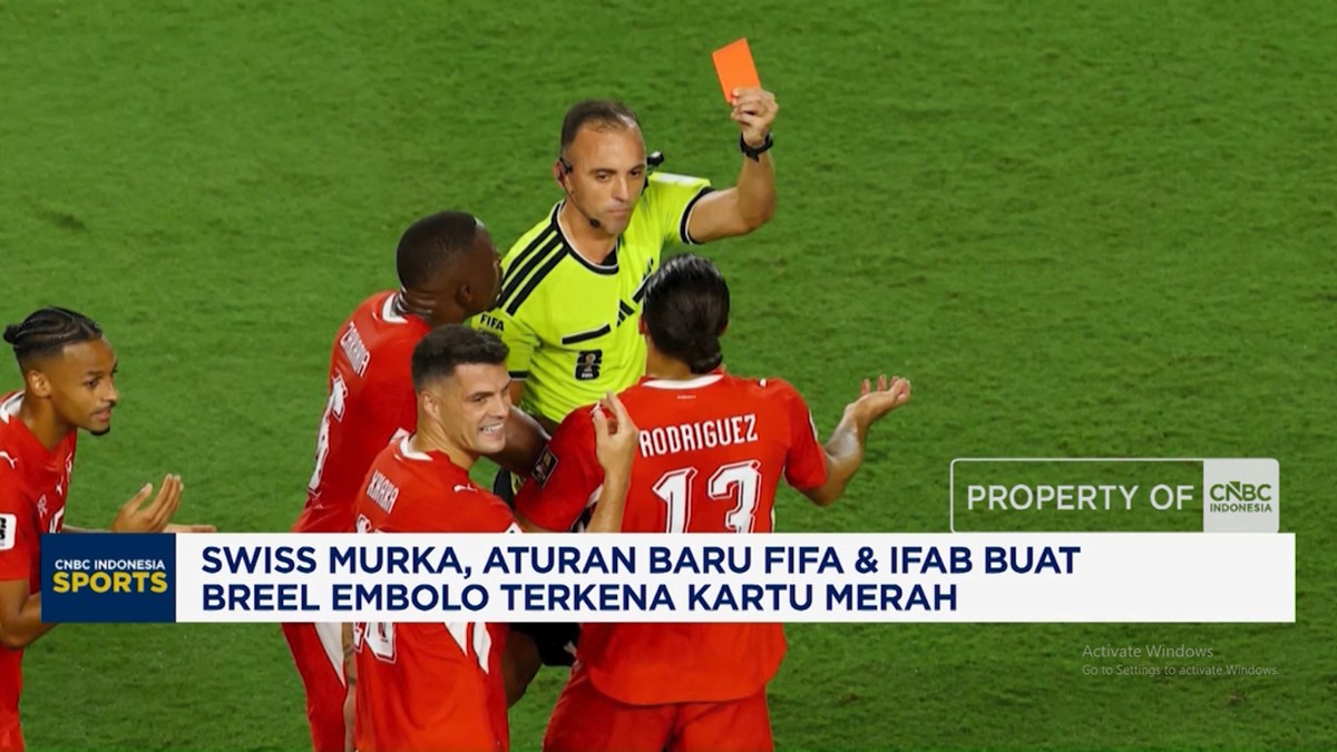 Swiss Murka, Aturan Baru FIFAdanIFAB Buat Breel Embolo Kena Kartu Merah