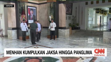 VIDEO: Menhan Kumpulkan Jaksa hingga Panglima