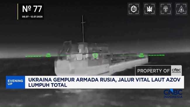 Video: Ukraina Gempur Armada Rusia, Jalur Vital Laut Azov Lumpuh Total