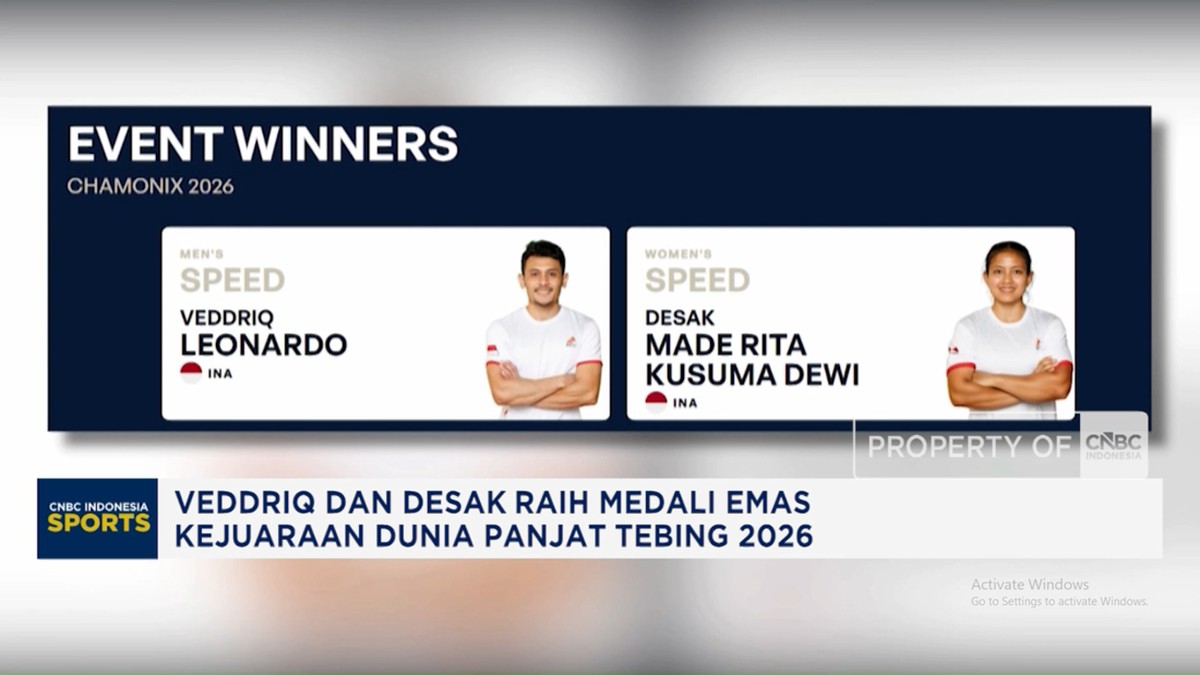 Veddriq dan Desak Raih Medali Emas Kejuaraan Dunia Panjat Tebing 2026