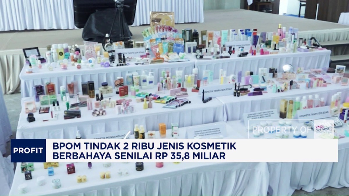 Video: BPOM Tindak 2.000 Jenis Kosmetik Berbahaya Rp 35,8 Miliar