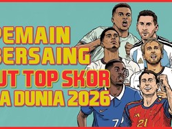 INFOGRAFIS: 6 Pemain Bersaing Rebut Top Skor Piala Dunia 2026
