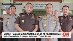 Momen Hangat Kunjungan Kapolda ke Kejati Sumsel
