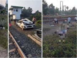 Video Kronologi Mobil Ditumpangi Pelajar Tertabrak KA di Lampung Utara