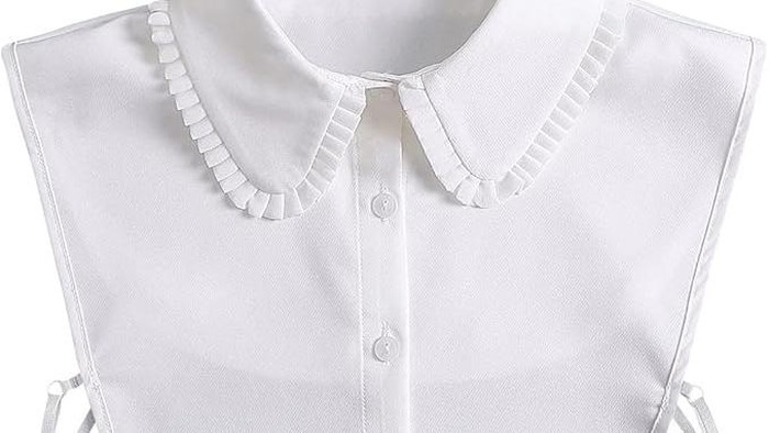 Fake collar dengan detail ruffle/Foto: Amazon.ca/LoudSung