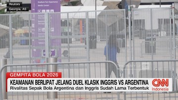 VIDEO: Keamanan Berlipat Jelang Duel Inggris vs Argentina