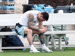 Soccer Football - FIFA World Cup 2026 - Argentina Training - Atlanta United Training Centre, Marietta, Georgia - July 14, 2026 Argentina's Lionel Messi before training REUTERS/Amanda Perobelli