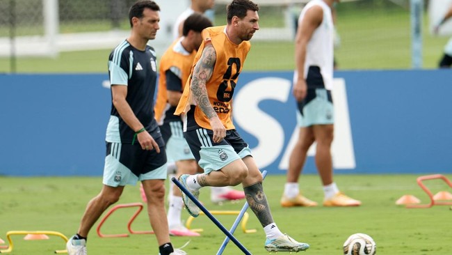 Latihan Timnas Argentina Jelang Semifinal Piala Dunia 2026