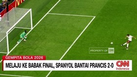 Spanyol memastikan tiket ke final Piala Dunia 2026 usai menundukkan Prancis dengan skor dua nol pada laga semifinal di Stadion Dallas, Amerika Serikat.