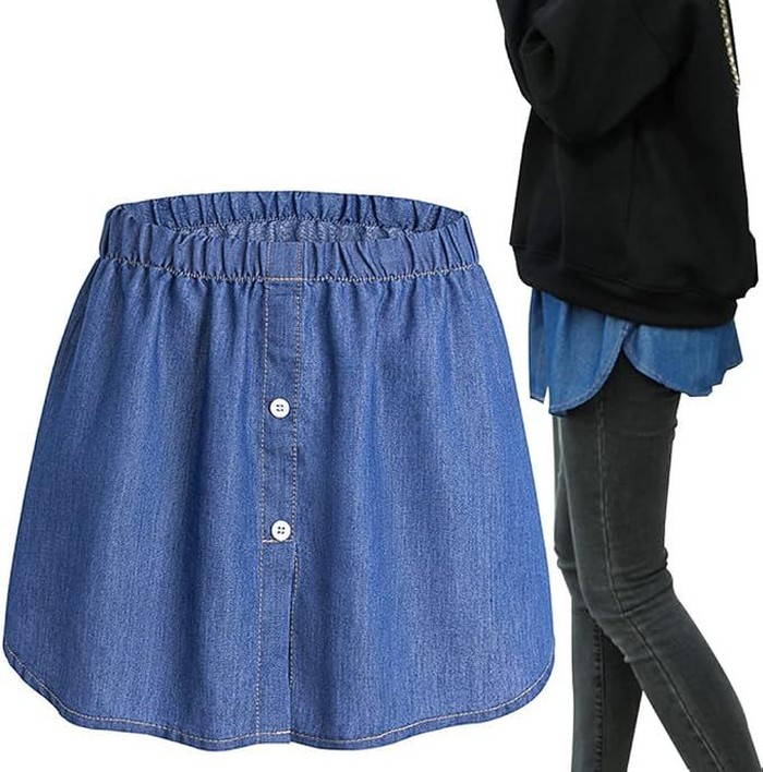 Shirt extender dengan look denim yang modis/Foto: Amazon.ca/LoudSung Shirt extender dengan look denim yang modis/Foto: Amazon.ca/LoudSung