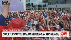 Suporter Spanyol Rayakan Kemenangan atas Prancis