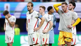 Soccer Football - FIFA World Cup 2026 - Semi Final - England v Argentina - Atlanta Stadium, Atlanta, Georgia, U.S. - July 15, 2026
England's Harry Kane looks dejected after the match as England are eliminated from the World Cup REUTERS/Paul Childs