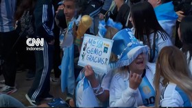 Euforia di Buenos Aires usai Argentina Bungkam Inggris 2-1