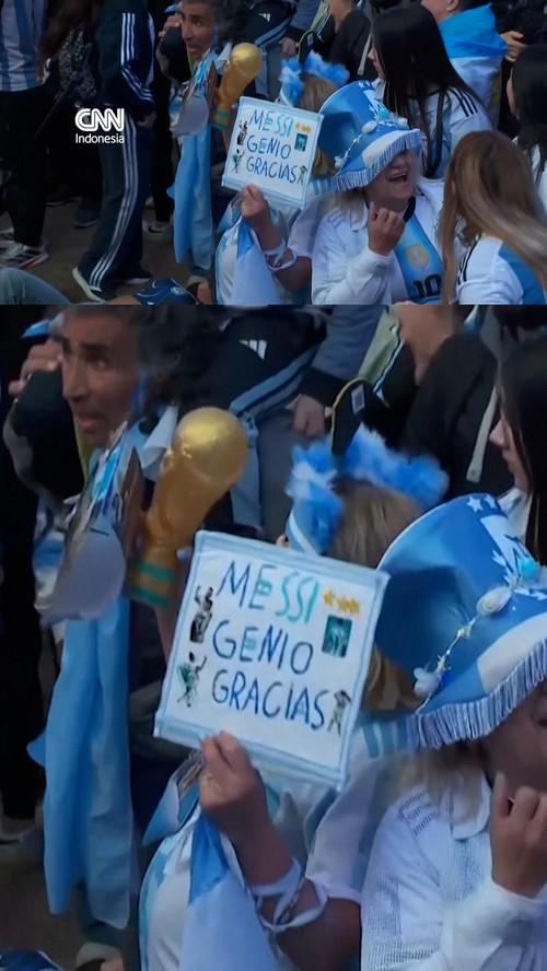 Euforia di Buenos Aires usai Argentina Bungkam Inggris 2-1