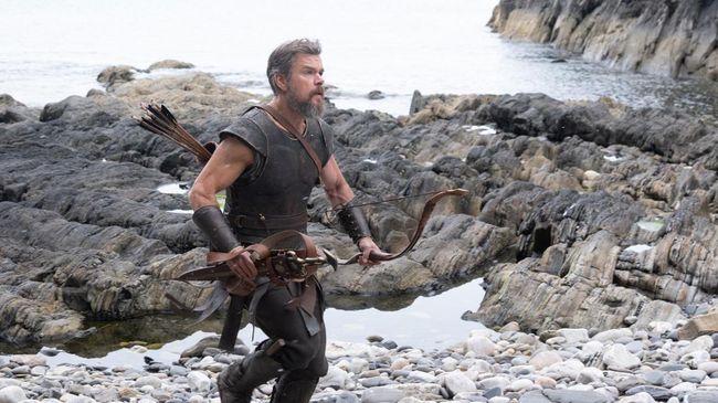 Matt Damon is Odysseus in THE ODYSSEY, written, produced, and directed by Christopher Nolan.