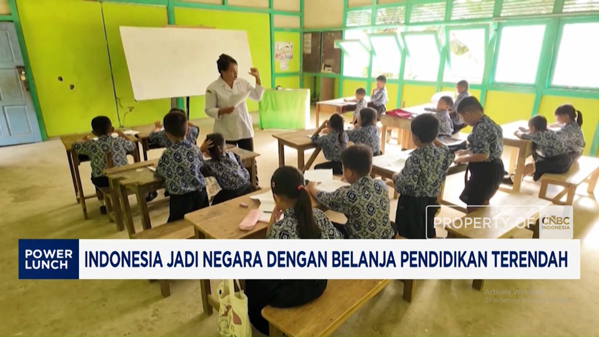 Video: Indonesia Jadi Negara Dengan Belanja Pendidikan Terendah