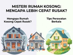 Infografis: Kenapa Rumah Kosong Cepat Rusak? Ternyata Ini 3 Penyebab Utamanya