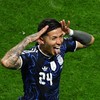 Soccer Football - FIFA World Cup 2026 - Semi Final - England v Argentina - Atlanta Stadium, Atlanta, Georgia, U.S. - July 15, 2026 Argentina's Enzo Fernandez celebrates scoring their first goal REUTERS/Carlos Barria     TPX IMAGES OF THE DAY