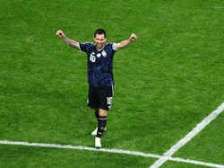 Soccer Football - FIFA World Cup 2026 - Semi Final - England v Argentina - Atlanta Stadium, Atlanta, Georgia, U.S. - July 15, 2026 Argentina's Lionel Messi celebrates after the match as they advance to the World Cup final REUTERS/Carlos Barria