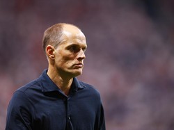 Soccer Football - FIFA World Cup 2026 - Semi Final - England v Argentina - Atlanta Stadium, Atlanta, Georgia, U.S. - July 15, 2026 England manager Thomas Tuchel reacts as he walks off the pitch after the first half REUTERS/Agustin Marcarian