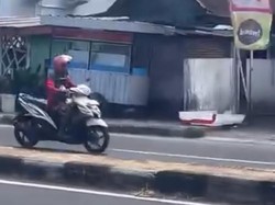 Pemotor Emak-emak Pakai Klakson Sirine di Jalanan Parepare Dicari Polisi