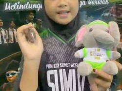 Senangnya Aira Bocah SD Pekanbaru Dapat Merchandise Bibit Pohon di RBR 2026