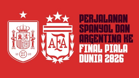 Infografis - Perjalanan Spanyol dan Argentina ke Final Piala Dunia 2026 -