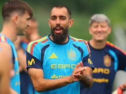Soccer Football - FIFA World Cup 2026 - Spain training - Melanie Lane Training Grounds, East Hanover, New Jersey, U.S. - July 16, 2026 Spain's Borja Iglesias during training IMAGN IMAGES via Reuters/Vincent Carchietta