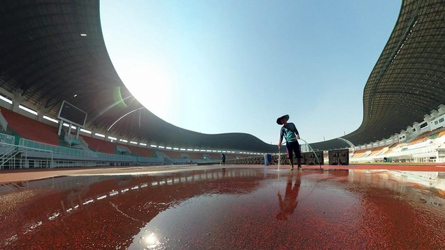 Stadion Gelora Pakansari Bersolek Jelang Piala AFF 2026