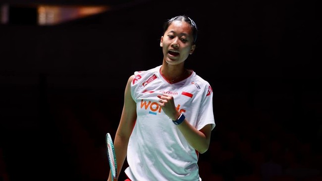 Pebulutangkis tunggal putri Indonesia, Putri Kusuma Wardani di Japan Open 2026 (Kredit: PBSI)