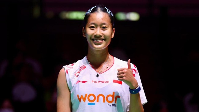 Pebulutangkis tunggal putri Indonesia, Putri Kusuma Wardani di Japan Open 2026 (Kredit: PBSI)