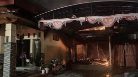Rumah Janda di Kediri Dibakar Mantan Suami, Kerugian Rp1 Miliar.