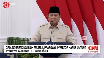 VIDEO: Groundbreaking Blok Masela, Prabowo: Investor Harus Untung