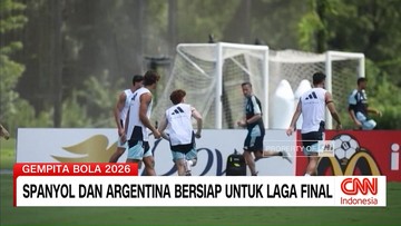 VIDEO: Spanyol dan Argentina Bersiap untuk Laga Final