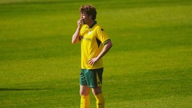 Ole Romeny menjadi starter dalam laga uji coba Fortuna Sittard melawan Olympiacos di Belanda, Jumat (17/7).