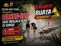 Pria Diserang Buaya di Sungai Jampau Kobar, Polisi Minta Waspada