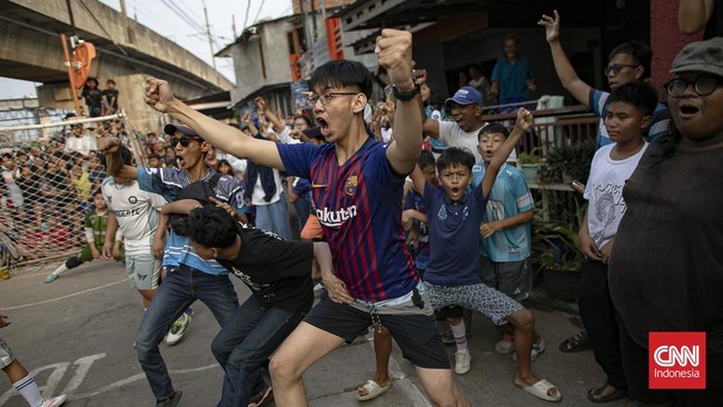 Liga Aspal di kawasan Menteng Jaya
