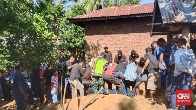 Lokasi bentrokan berdarah di Kecamatan Adonara Timur, Flores Timur, NTT