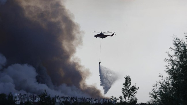 Serangan Drone Ukraina Hantam Gudang Logistik di Pinggiran Moskow