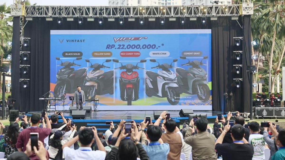 3 Motor Listrik VinFast Mulai Unjuk Gigi di RI, Dirakit di Subang 2027