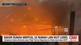 Bakar Rumah Mertua, 10 Rumah Lain Ikut Ludes